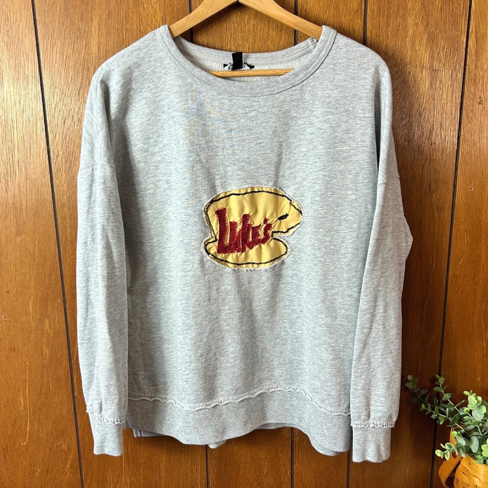 Gilmore Girls Luke's Grey Sweatshirt Crewneck Pullover Graphic Patch Size‎ M